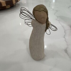 Willow Tree 5" Standing THANK YOU Angel Holding Blue Flowers Figurine